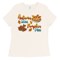 Bone Autumn Skies Pumpkin Pies Ladies Tee - BundleAndBundleShop