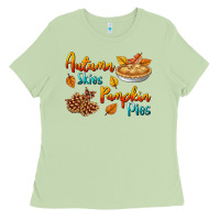 Matcha Autumn Skies Pumpkin Pies Ladies Tee - BundleAndBundleShop