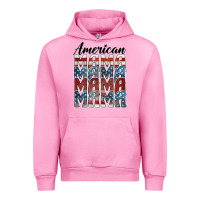 Fuchsia Pink american mama Urban Hoodie - BarkalooDesign