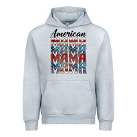 Heather Grey american mama Urban Hoodie - BarkalooDesign