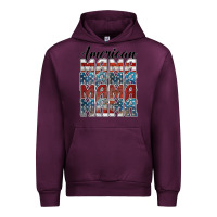 Mauve Wine american mama Urban Hoodie - BarkalooDesign