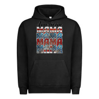 Pigment Black american mama Urban Hoodie - BarkalooDesign