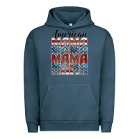 Pigment Midnight Navy american mama Urban Hoodie - BarkalooDesign