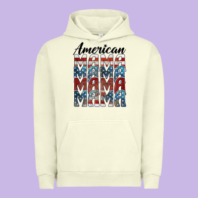 American Mama Urban Hoodie Designed By Barkaloodesign