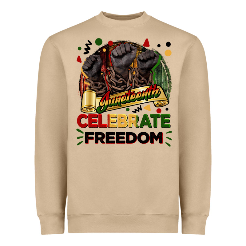 Juneteenth Celebrate Freedom Heavyweight Sweatshirt by FaDigitalArtStudio | Teevron