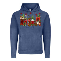 Vintage Denim Christmas coffee cups Vintage Hoodie - texasbilliewilder