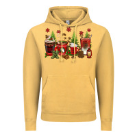 Vintage Mustard Christmas coffee cups Vintage Hoodie - texasbilliewilder
