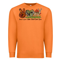 Carrot Peace Love White Tailed Buck Deer Premium Sweatshirt - LillyAllenDesigns