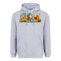 Heather Grey Hello Fall Rabbit Heavyweight Hoodie - LillyAllenDesigns