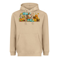 Mushroom Hello Fall Rabbit Heavyweight Hoodie - LillyAllenDesigns