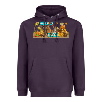 Plum Hello Fall Rabbit Heavyweight Hoodie - LillyAllenDesigns