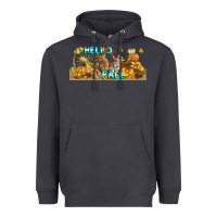 Smoke Hello Fall Rabbit Heavyweight Hoodie - LillyAllenDesigns