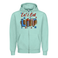 Seafoam let's get lit 1 Zipper Hoodie - BundleAndBundleShop
