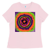 Bubblegum Pink halloween tie  dye pattern Ladies Tee - RanaPortraitStore