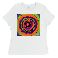 White halloween tie  dye pattern Ladies Tee - RanaPortraitStore