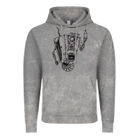 Cloud Rock b&w claptrap   borderlands Vintage Hoodie - tuanDangUi