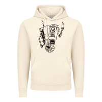 Vintage Artic b&w claptrap   borderlands Vintage Hoodie - tuanDangUi