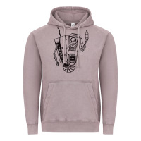 Vintage Zinc b&w claptrap   borderlands Vintage Hoodie - tuanDangUi