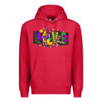 Cardinal mardi gras love Premium Hoodie - FaDigitalArtStudio
