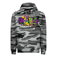 Slate Camo mardi gras love Premium Hoodie - FaDigitalArtStudio