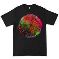 Black halloween round Premium Tee - BundleAndBundleShop