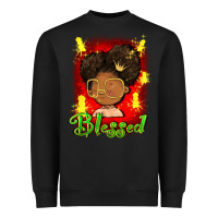 Black blessed juneteenth Heavyweight Sweatshirt - FaDigitalArtStudio