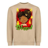 Mushroom blessed juneteenth Heavyweight Sweatshirt - FaDigitalArtStudio