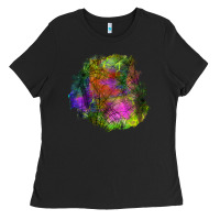 Black halloween spider web for patches Ladies Tee - BundleAndBundleShop