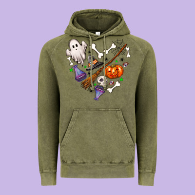 Love Halloween Vintage Hoodie Designed By Nancycooperartshop