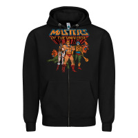 Black he man white color Zipper Hoodie - tuanDangUi