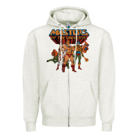 Oatmeal Heather he man white color Zipper Hoodie - tuanDangUi