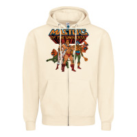 Sandshell he man white color Zipper Hoodie - tuanDangUi