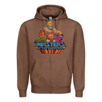 Chestnut he man white color 1 Zipper Hoodie - tuanDangUi