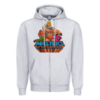 Heather Grey he man white color 1 Zipper Hoodie - tuanDangUi