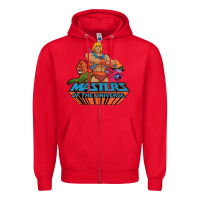 Red he man white color 1 Zipper Hoodie - tuanDangUi