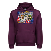 Mauve Wine 1776 4th of july background Urban Hoodie - BarkalooDesign