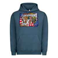 Pigment Midnight Navy 1776 4th of july background Urban Hoodie - BarkalooDesign