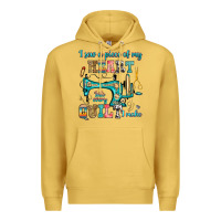 Antique Gold i sew a piece of my heart into every quilt i make Premium Hoodie - RanaPortraitStore