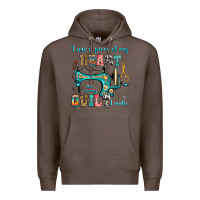 Coffee i sew a piece of my heart into every quilt i make Premium Hoodie - RanaPortraitStore