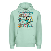 Seafoam i sew a piece of my heart into every quilt i make Premium Hoodie - RanaPortraitStore