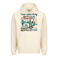 Tofu i sew a piece of my heart into every quilt i make Premium Hoodie - RanaPortraitStore