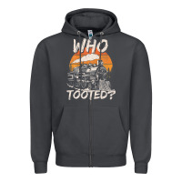 Smoke Who Tooted Funny Train Lovers And Railroad Retro Vintage Zipper Hoodie - tuanDangUi