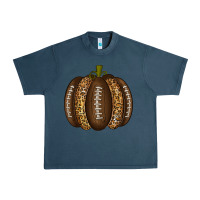 Midnight Navy American Football Pumpkin Urban Heavy Tee - texasbilliewilder
