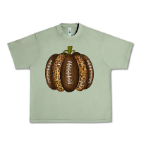 Oil Green American Football Pumpkin Urban Heavy Tee - texasbilliewilder