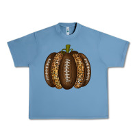 Pebble Blue American Football Pumpkin Urban Heavy Tee - texasbilliewilder
