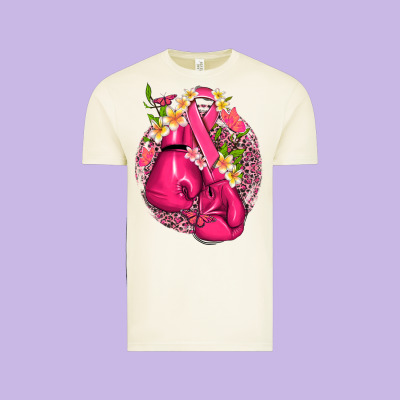 Cancer Boxing Gloves With Ribbon Vintage Tee Designed By Nancycooperartshop