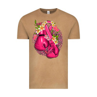Vintage Camel cancer boxing gloves with ribbon Vintage Tee - NancyCooperArtShop