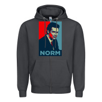 Smoke Norm macdonald political poster Zipper Hoodie - tuanDangUi