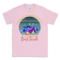 Bubblegum Pink camping The Best Outdoor Activity Is Going Back Inside Classic Tee - Bettercallsaul