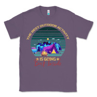 Lavender camping The Best Outdoor Activity Is Going Back Inside Classic Tee - Bettercallsaul